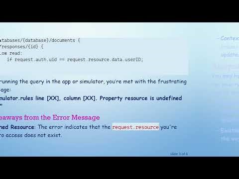 Resolving the request.response Issue in Firebase Firestore Security Rules