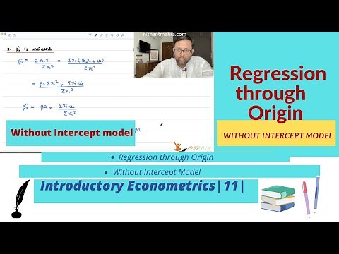[Econometrics] Regression through Origin | Without Intercept Model | 11 |