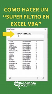 1.7K views · 44 reactions | La MEJOR manera de FILTRAR Datos en Excel | Conociendo Excel | Facebook