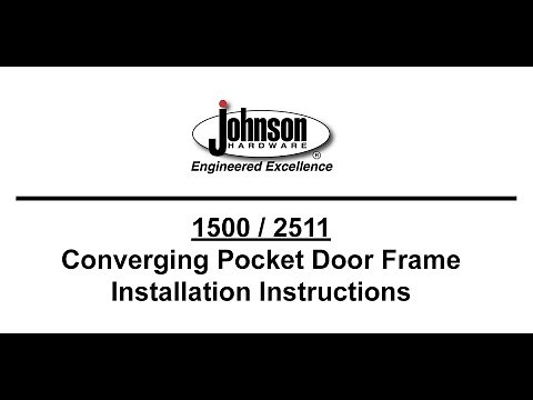 Johnson Hardware® 1500 Converging Door Installation