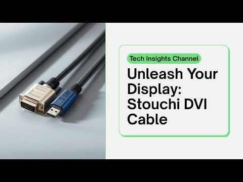 💡 First Glance at the STOUCHI DVI Monitor Cable 🖥️ #CableTech