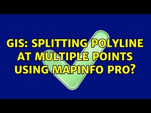 GIS: Splitting polyline at multiple points using Mapinfo Pro?