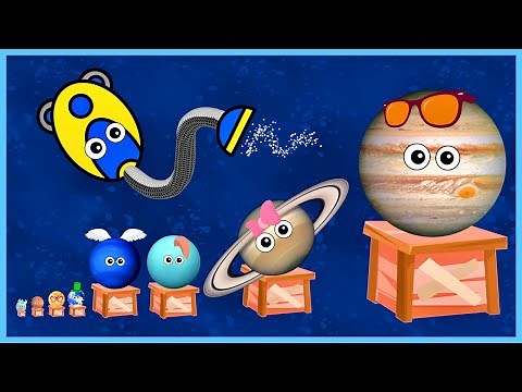VACUUM Planet SIZES for BABY | Planet comparison | Solar System Comparison for kids | 8 Planets size