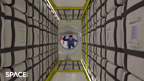 China's New Space Cargo Shuttle Launches To Tiangong Space Station In Animation