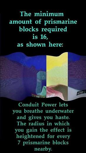 Conduit Tutorial #minecraftbuilding #minecraftshorts