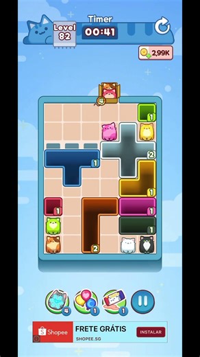 Drop the Cat Level 82 Solution #gaming #puzzle #puzzlegame #funny #games #gameplay