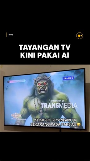 CATATANFILM™ on Instagram: "AI yang makin canggih bikin hasil teknologi ini dipakai untuk program tv komersial 🤔 Gimana menurut kalian? Atau apakah ini semacam cara ""instan"" agar program tv tetap bisa eksis & relevan di masa sekarang? Sini diskusi kuy! Sc: TikTok/odievision #catatanfilm #trans7"