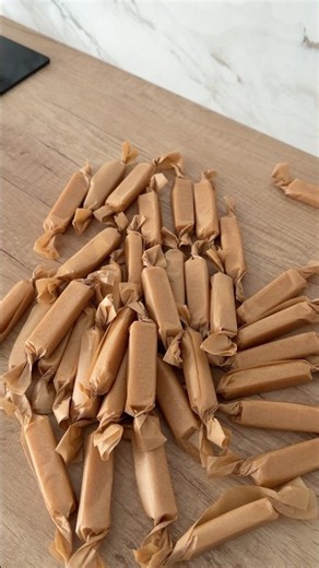 Soft caramel candies 🍬 recipe available for purchase on my website lugurkova.com