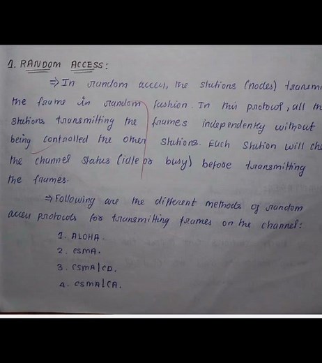 Medium Access Protocol, Random Access Protocol types #computerscience