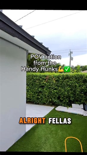 Handy Hunk Exterior Cleaning. Here we have a point of view of what goes through a Handy Hunks head when tackling a job. First we always asses what needs to be done. Here, there was bugs that needed to be rinsed away. That is always one of the first steps of our house wash process. We always power wash the house first then do the window cleaning at the end. The Handy Hunks are professionals in window cleaning, roof cleaning, power washing, gutter cleaning, and paver sealing. For any questions reg