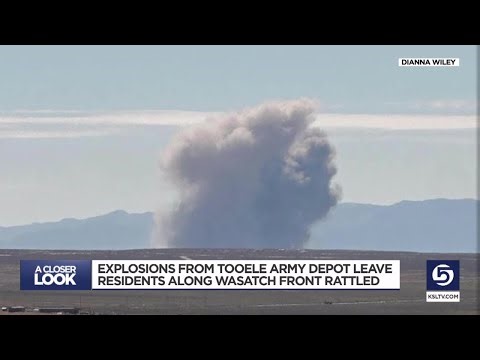 Loud booms heard along Wasatch Front are munitions detonations, pose no threat