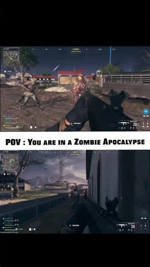 Fighting for survival in MW3 Zombies #mw3 #shorts