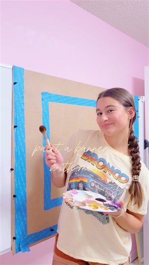 ☻ M.A.D creates! ☻ | PAINT A BANNER WITH ME!! this banner turned out soo precious. I can’t wait to show everyone the final product… stay tuned!! 🏷️ #art... | Instagram