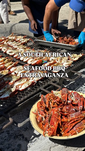 Natascha Lien Milsom on Instagram: "🦞 🐟 DIE STRANDLOPER 🐟 🦞 It’s “shipwrecked on a beach vibes” and this would 100% be where you want to wash up. This really is a seafood BBQ extravaganza (or a Braai, as South Africans would call it). And if you are coming from overseas it is incredible value at £19.50 pp. You will be there for 3 and a half to 4 hours as your taken through an extensive, delicious 10 course menu where everything is cooked over the fires or ovens in front of you. All while mus