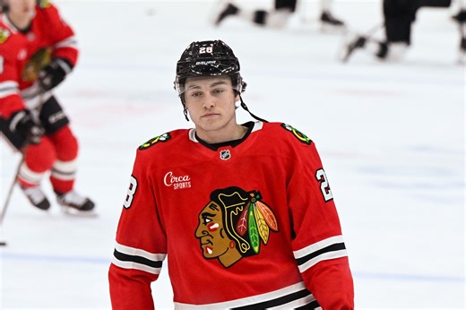 Watch: Colton Dach drops Justin Barron in retaliation for hit on Frank Nazar