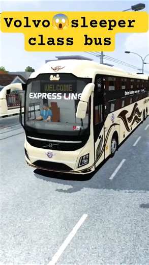 Volvo 😱 sleeper class bus drive| bus simulator indonesia| #bussimulatorindonesia #volvo #shorts
