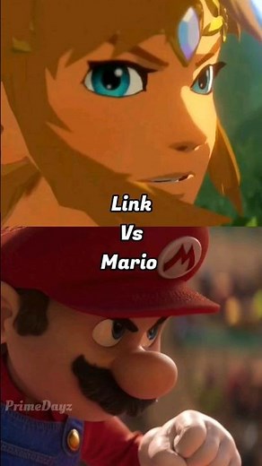 Link vs Mario (final remake) #viral #link #mario