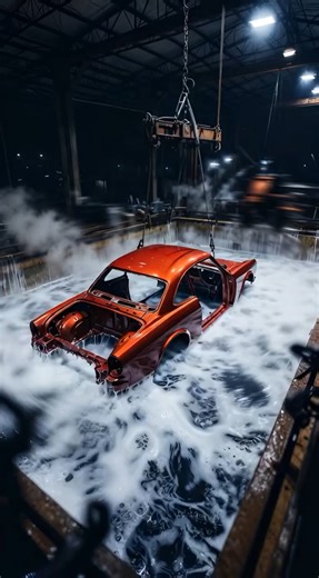 What Happens When You Dip a Rusted Car in a Chemical Tank? 🤯 Rust Removal