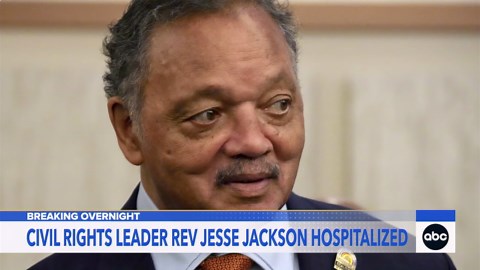 Civil rights leader Jesse Jackson hospitalized