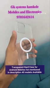 MagsafeTransparent Hard case for Android Mobiles