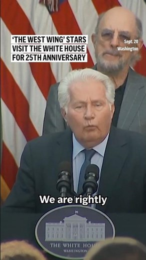 ‘The West Wing’ stars visit the White House for 25th anniversary