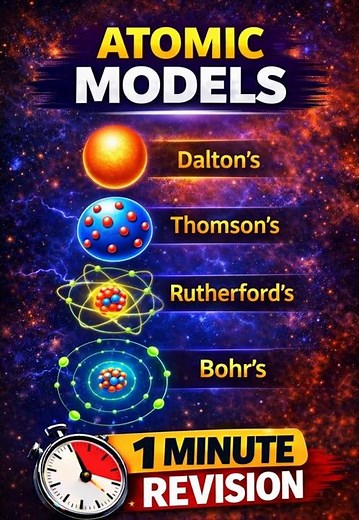 Atomic Models - One Minute Revision