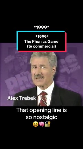 The Phonics Game. 1999. Featuring Alex Trebek. . . . . . . . . . . . . . . . . . . . #hookedonphonics #phonics #alextrebek #jeopardy #90s #90skid #90sbaby #90saesthetic #90sthrowback #90shair #90sads #oldschool #throwback #nostalgia #nostalgic #childhood #childhoodmemory #kidstv #retro #vintage #memory #memoryunlocked #90stv #80sbaby #80skid #90sgirl #a90slife