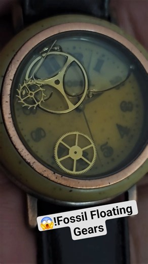 😱 Rare! Fossil Floating Gears #watch #casio #rare #uhr #fossil #floating #gear #liquid #stone #wow
