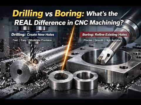 Drilling vs Boring: What’s the REAL Difference in CNC Machining?