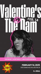 2.1K views | ❤️ Valentines Day Friday  Ivory Moss is serenading from 6p - 9p ❤️ Heart Piiiiiizzas Any Specialty Pizza, Stix, Dessert $24.99  Available for Dine-In or CARRYOUT | The Dam Landing | Facebook