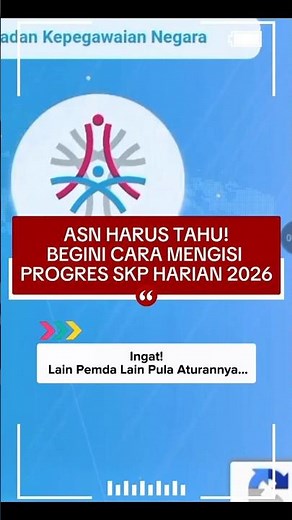 Here's how to fill in the daily SKP progress #ekinerja #ekinerjabkn #myasn #asndigital #skp2026 #...