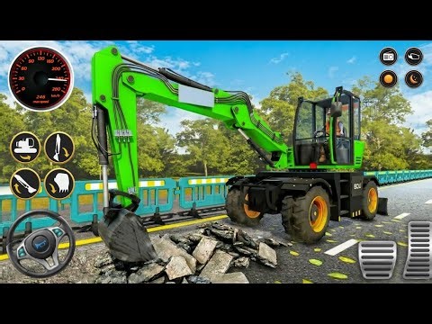 Road Construction Simulator 3D - Heavy Excavator & Truck Android Gameplay