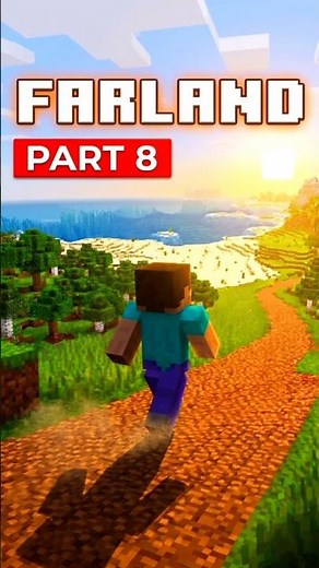 Running until i reach Farland Part.8 #shorts #minecraft #minecraftgameplay #gaming