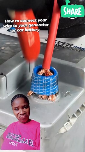 How to connect your wire to your generator or car battery #fyp #reels #viral | Blessing Ebus Monday