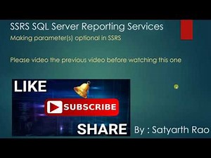8 SSRS - Making Parameters Optional (SQL Server Reporting Services)