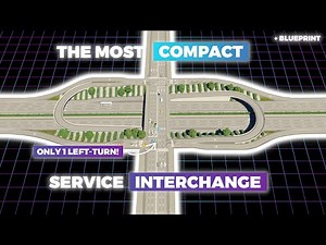 How to Build The Most COMPACT and EFFICIENT Service Interchange in Cities: Skylines 2