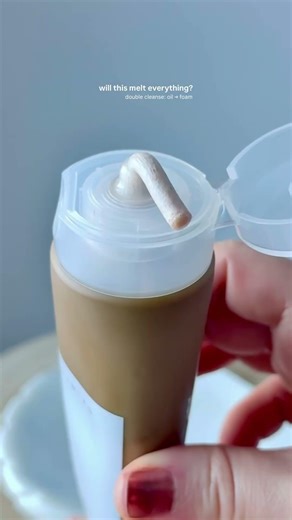 if your cleanser strips your skin… try this double cleanse 🤍🌿✨🫧