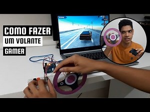 Como fazer um VOLANTE para JOGOS simples - Arduino Leonardo