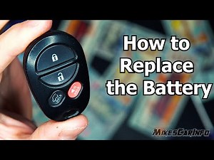 Toyota Key Remote Fob - How to Replace Battery