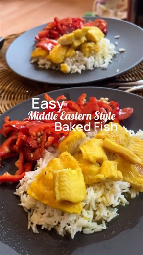 Easy Middle Eastern Style Baked Fish