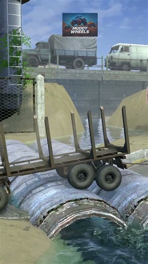 Towing Trouble? Not for This Powerhouse! 💪🌊 #mudrunner