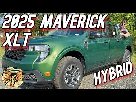 2025 FORD MAVERICK XLT 🔥 ERUPTION GREEN, HYBRID POWER, FLEXBED, 13.2” SCREEN, LUXURY TECH REVIEW