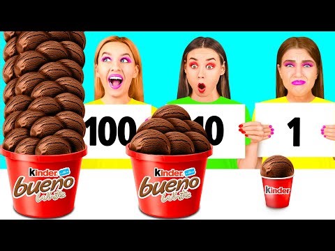 100 Layers of Food Challenge | Funny Situations in Kitchen by BooBoom Challenge
