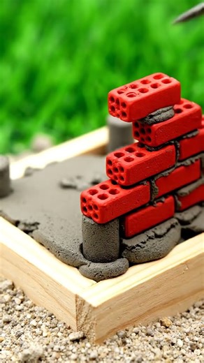 Building a Realistic Miniature House with Real Cement & Bricks | Satisfying ASMR