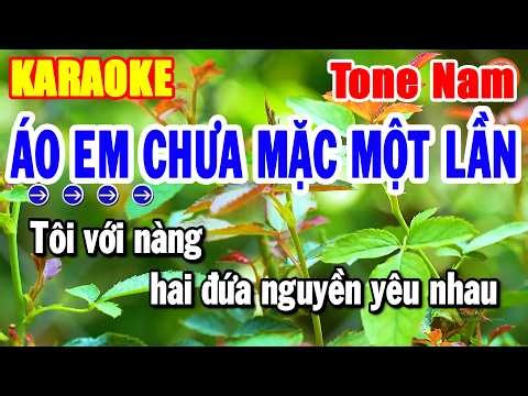 Karaoke Áo Em Chưa Mặc Một Lần Tone Nam Nhạc Sống Beat Hay Dễ Hát Nhất | Hải Tiên