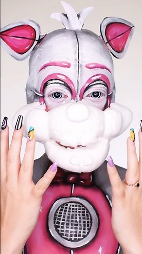 FNAF / Funtime Foxy makeup tutorial 🦊🍕 #halloween #makeup #fivenightsatfreddys #fnaf #funtimefoxy