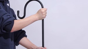 Kingsyard Adjustable Shepherd Hooks for Outdoor, Heavy Duty Bird Feeder Pole with 5 Prong Base, Garden Plant Hanger, Weddings Decor, Solar Light Lanterns, 108 inch