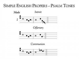 Simple English Proper (SEP) Psalm Tone I