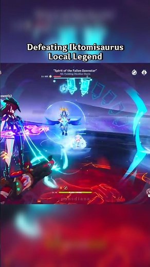 Defeating Iktomisaurus Local Legend ✨️ | Genshin Impact