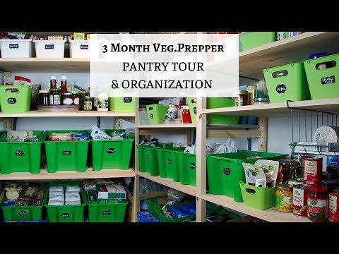 3 Month Veg. Emergency | Prepper Pantry | Tour & Organization | 2020